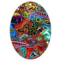 Vector Art Pattern - Uv Print Acrylic Ornament Oval by Hannah976