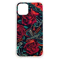 Vintage Flash Tattoos Designs Seamless Pattern Iphone 12/12 Pro Tpu Uv Print Case by Hannah976