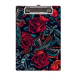 Vintage Flash Tattoos Designs Seamless Pattern A5 Acrylic Clipboard Front