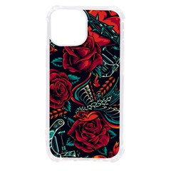 Vintage Flash Tattoos Designs Seamless Pattern Iphone 13 Mini Tpu Uv Print Case by Hannah976