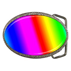 Multi Color Rainbow Background Belt Buckles by Hannah976