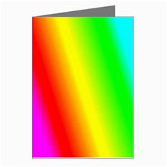 Multi Color Rainbow Background Greeting Card by Hannah976