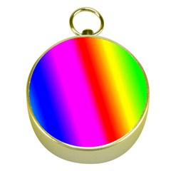 Multi Color Rainbow Background Gold Compasses by Hannah976