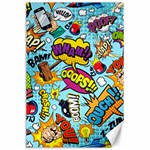 Comic Elements Colorful Seamless Pattern Canvas 24  x 36  23.35 x34.74  Canvas - 1