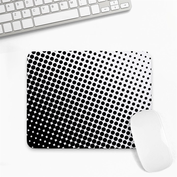 Background-wallpaper-texture-lines Dot Dots Black White Small Mousepad