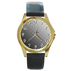 Background-wallpaper-texture-lines Dot Dots Black White Round Gold Metal Watch by Hannah976