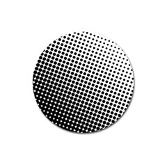 Background-wallpaper-texture-lines Dot Dots Black White Magnet 3  (round) by Hannah976