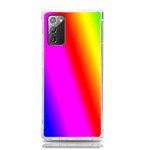 Multi Color Rainbow Background Samsung Galaxy Note 20 TPU UV Case Front