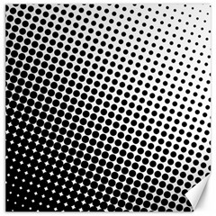 Background-wallpaper-texture-lines Dot Dots Black White Canvas 16  X 16  by Hannah976