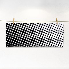 Background-wallpaper-texture-lines Dot Dots Black White Hand Towel by Hannah976