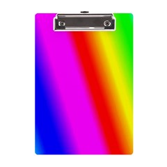 Multi Color Rainbow Background A5 Acrylic Clipboard by Hannah976