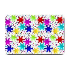 Snowflake Pattern Repeated Small Doormat by Hannah976