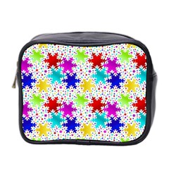 Snowflake Pattern Repeated Mini Toiletries Bag (two Sides) by Hannah976