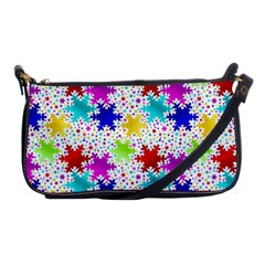 Snowflake Pattern Repeated Shoulder Clutch Bag by Hannah976