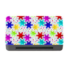 Snowflake Pattern Repeated Memory Card Reader With Cf by Hannah976