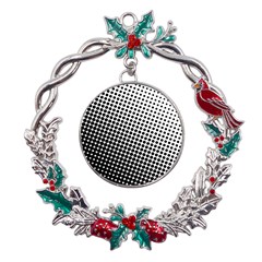 Background-wallpaper-texture-lines Dot Dots Black White Metal X mas Wreath Holly Leaf Ornament