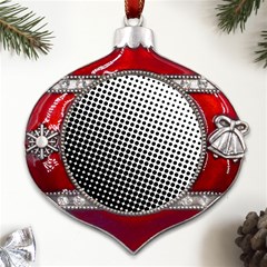 Background-wallpaper-texture-lines Dot Dots Black White Metal Snowflake And Bell Red Ornament by Hannah976