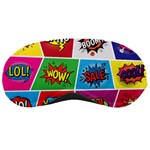 Pop Art Comic Vector Speech Cartoon Bubbles Popart Style With Humor Text Boom Bang Bubbling Expressi Sleep Mask Front