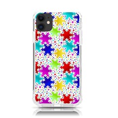 Snowflake Pattern Repeated Iphone 11 Tpu Uv Print Case by Hannah976