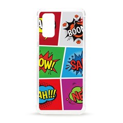 Pop Art Comic Vector Speech Cartoon Bubbles Popart Style With Humor Text Boom Bang Bubbling Expressi Samsung Galaxy S20 6 2 Inch Tpu Uv Case by Hannah976