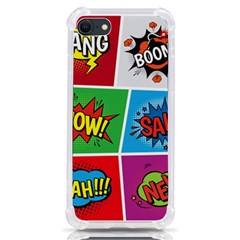 Pop Art Comic Vector Speech Cartoon Bubbles Popart Style With Humor Text Boom Bang Bubbling Expressi Iphone Se by Hannah976