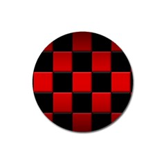 Black And Red Backgrounds- Magnet 3  (round) by Hannah976