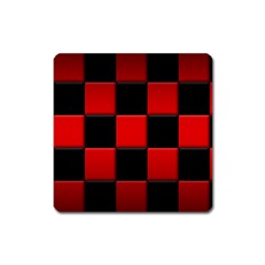 Black And Red Backgrounds- Square Magnet by Hannah976