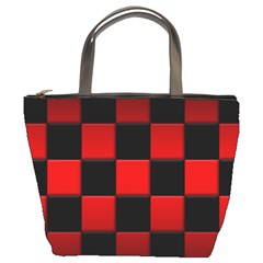 Black And Red Backgrounds- Bucket Bag by Hannah976