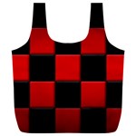 Black And Red Backgrounds- Full Print Recycle Bag (XXXL) Front