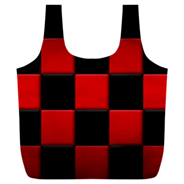 Black And Red Backgrounds- Full Print Recycle Bag (XXXL)