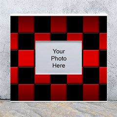 Black And Red Backgrounds- White Wall Photo Frame 5  X 7  by Hannah976