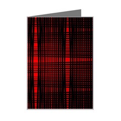 Black And Red Backgrounds Mini Greeting Card by Hannah976