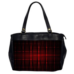 Black And Red Backgrounds Oversize Office Handbag (2 Sides) by Hannah976