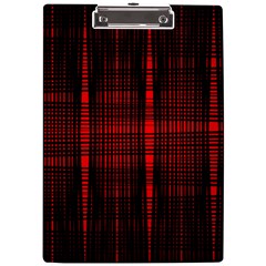 Black And Red Backgrounds A4 Acrylic Clipboard by Hannah976