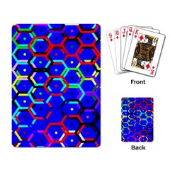 Blue Bee Hive Pattern Playing Cards Single Design (rectangle) by Hannah976