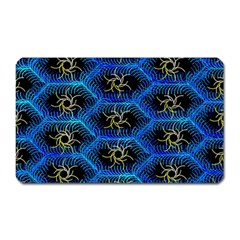 Blue Bee Hive Pattern Magnet (rectangular) by Hannah976