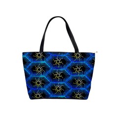 Blue Bee Hive Pattern Classic Shoulder Handbag by Hannah976