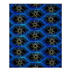 Blue Bee Hive Pattern Shower Curtain 60  X 72  (medium)  by Hannah976