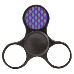 Red Blue Bee Hive Pattern Finger Spinner by Hannah976