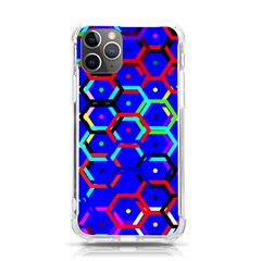 Blue Bee Hive Pattern Iphone 11 Pro 5 8 Inch Tpu Uv Print Case by Hannah976