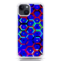 Blue Bee Hive Pattern Iphone 14 Tpu Uv Print Case by Hannah976