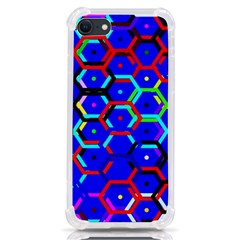 Blue Bee Hive Pattern Iphone Se by Hannah976