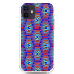 Red Blue Bee Hive Pattern Iphone 12/12 Pro Tpu Uv Print Case by Hannah976