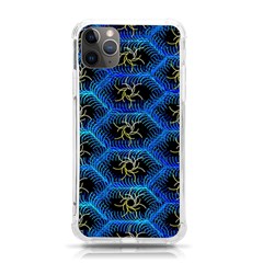 Blue Bee Hive Pattern Iphone 11 Pro Max 6 5 Inch Tpu Uv Print Case by Hannah976