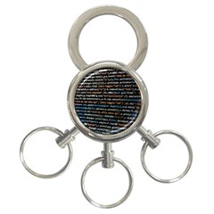 Close Up Code Coding Computer 3-ring Key Chain by Hannah976