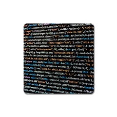 Close Up Code Coding Computer Square Magnet by Hannah976