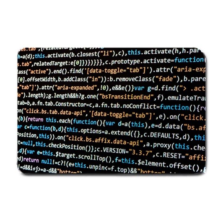 Close Up Code Coding Computer Small Doormat