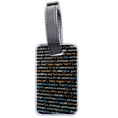 Close Up Code Coding Computer Luggage Tag (two Sides) by Hannah976