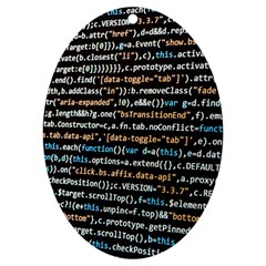 Close Up Code Coding Computer Uv Print Acrylic Ornament Oval by Hannah976