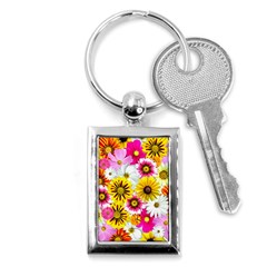 Flowers Blossom Bloom Nature Plant Key Chain (rectangle) by Hannah976